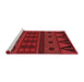 Sideview of Machine Washable Transitional Red Rug, wshpat2800rd