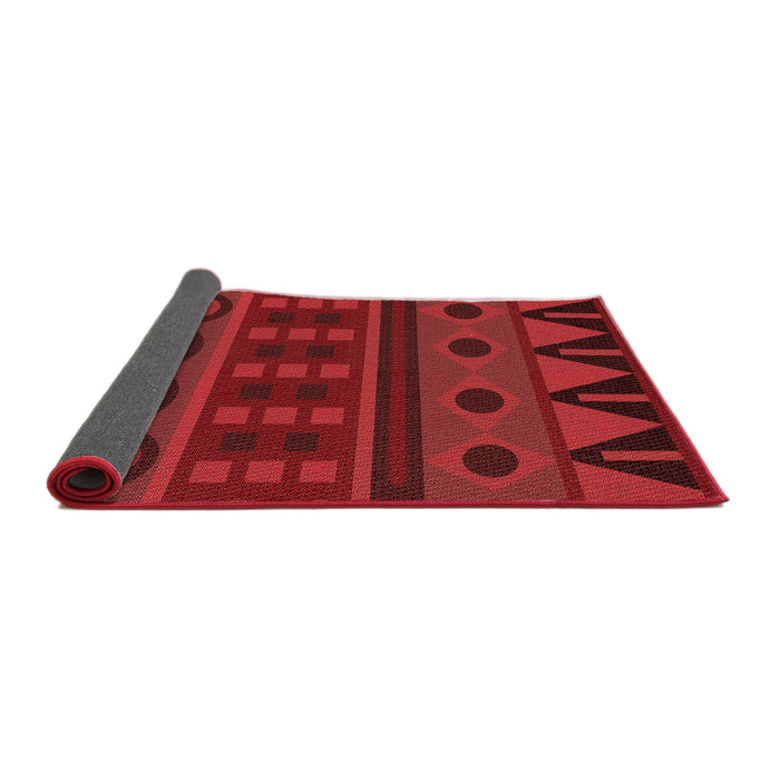 Thickness of Patterned Red Rug, pat2800rd