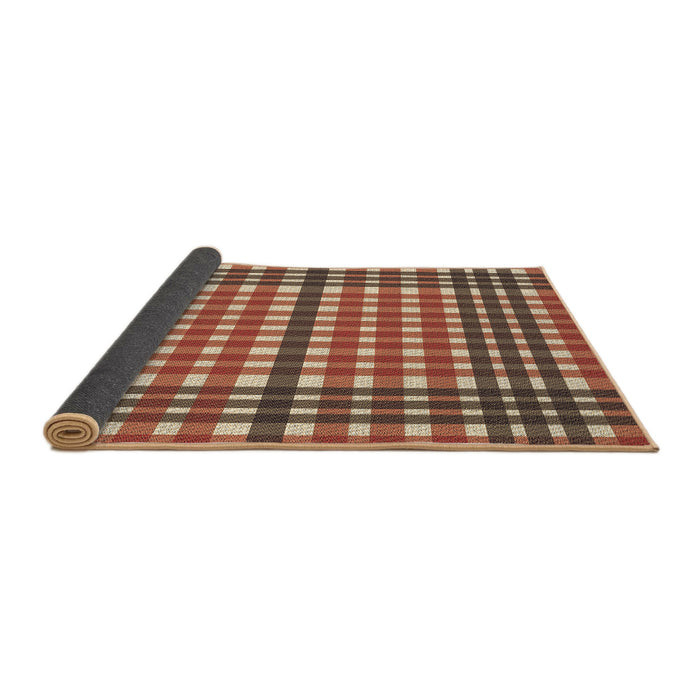 Thickness of Patterned Fire Brick Red Rug, pat2802brn