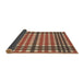 Thickness of Patterned Fire Brick Red Rug, pat2802brn