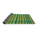 Thickness of Patterned Green Rug, pat2802grn