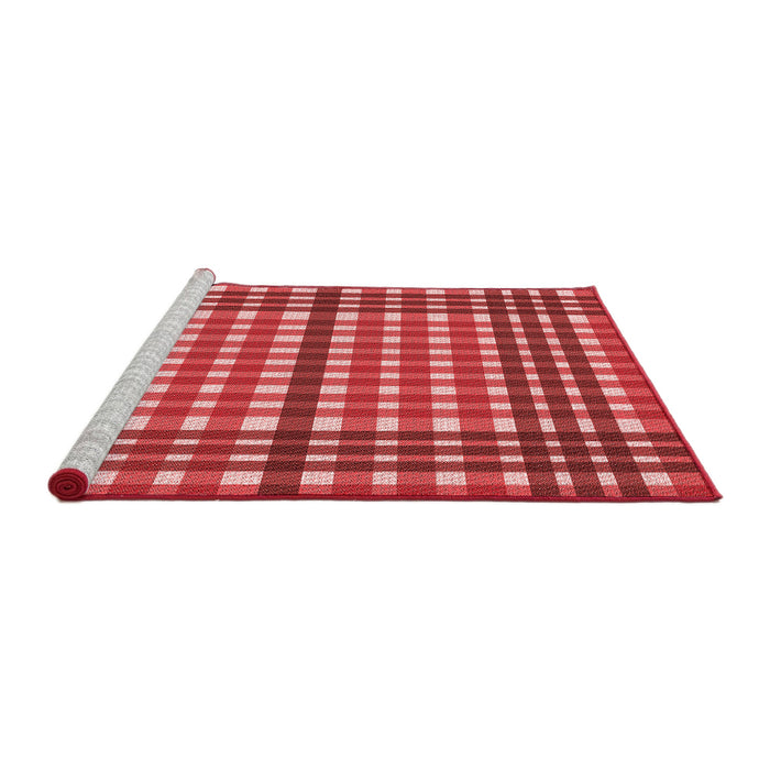 Sideview of Machine Washable Transitional Red Rug, wshpat2802rd