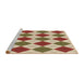 Sideview of Machine Washable Transitional Mahogany Brown Rug, wshpat2803brn