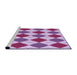 Sideview of Machine Washable Transitional Blossom Pink Rug, wshpat2803pur