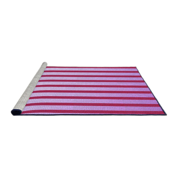 Sideview of Machine Washable Transitional Pink Rug, wshpat2804pur