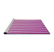 Sideview of Machine Washable Transitional Pink Rug, wshpat2804pur