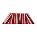 Sideview of Machine Washable Transitional Light Coral Pink Rug, wshpat2805rd