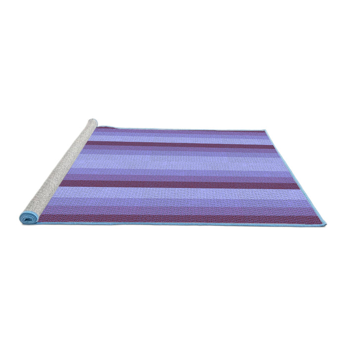 Sideview of Machine Washable Transitional Purple Violet Purple Rug, wshpat2806blu