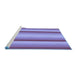 Sideview of Machine Washable Transitional Purple Violet Purple Rug, wshpat2806blu