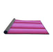 Thickness of Patterned Deep Pink Rug, pat2806pur