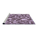 Sideview of Machine Washable Transitional Purple Rug, wshpat281pur