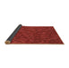 Thickness of Patterned Red Rug, pat2810brn