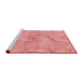 Sideview of Machine Washable Transitional Pastel Pink Rug, wshpat2811rd