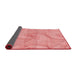 Thickness of Patterned Pastel Pink Rug, pat2811rd