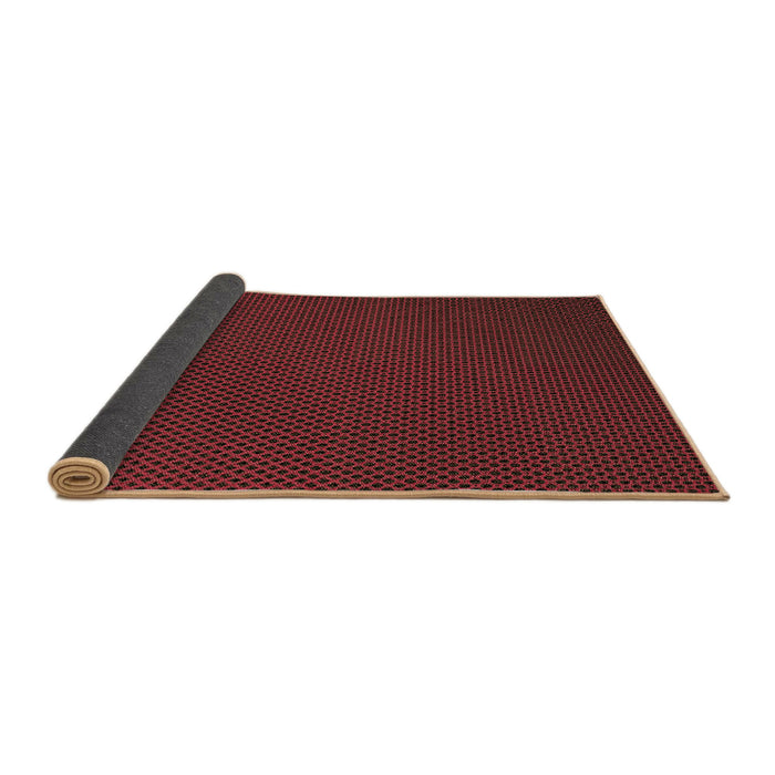 Thickness of Patterned Red Brown Rug, pat2814brn