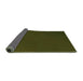 Thickness of Patterned Olive Green Rug, pat2814grn