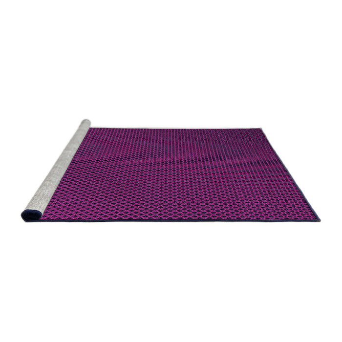 Sideview of Machine Washable Transitional Fuchsia Magenta Purple Rug, wshpat2814pur
