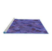 Sideview of Machine Washable Transitional Purple Rug, wshpat2815blu