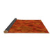 Thickness of Patterned Orange Red Orange Rug, pat2815yw