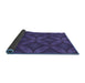 Thickness of Patterned Purple Rug, pat2816blu