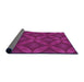 Thickness of Patterned Neon Pink Rug, pat2816pur