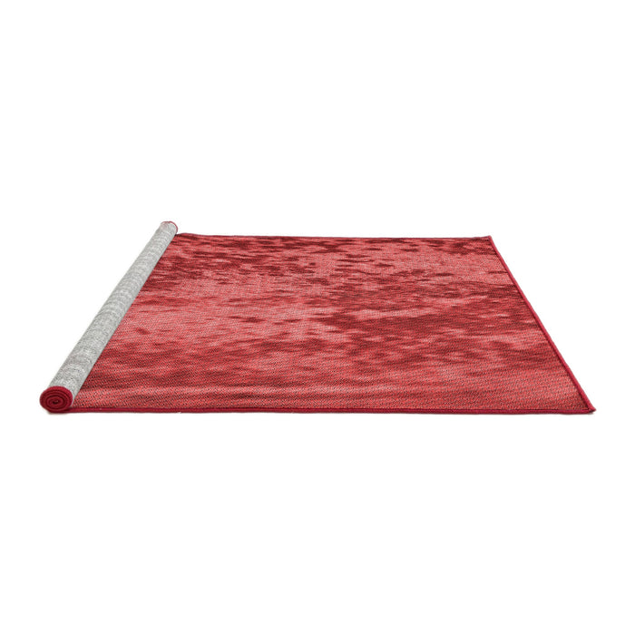 Sideview of Machine Washable Transitional Red Rug, wshpat2819rd