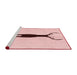 Sideview of Machine Washable Transitional Pink Rug, wshpat2823rd