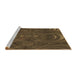 Sideview of Machine Washable Transitional Light Brown Rug, wshpat2825brn