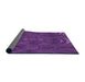 Thickness of Patterned Purple Rug, pat2825pur