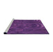 Sideview of Machine Washable Transitional Purple Rug, wshpat2825pur