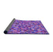 Thickness of Patterned Purple Rug, pat2827pur