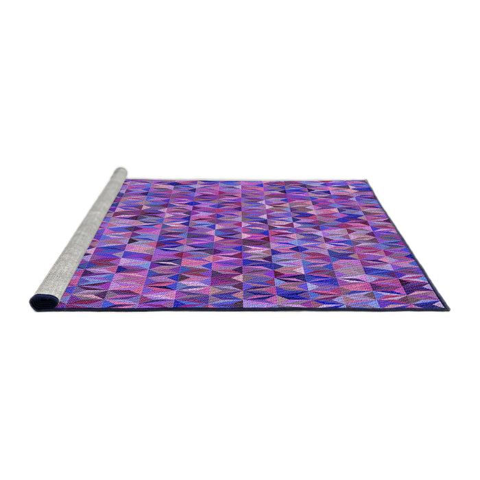 Sideview of Machine Washable Transitional Purple Rug, wshpat2827pur