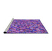 Sideview of Machine Washable Transitional Purple Rug, wshpat2827pur