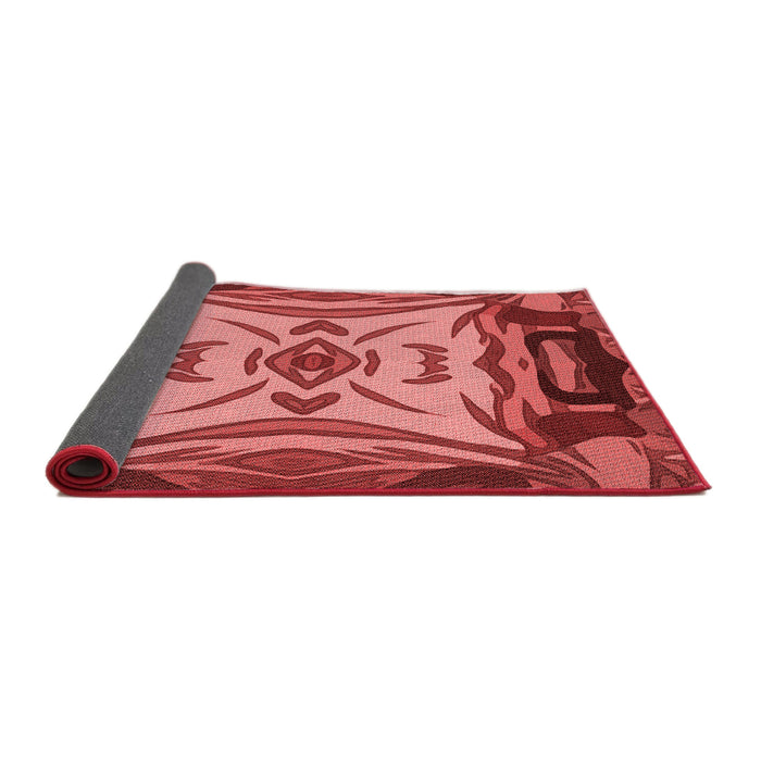 Thickness of Patterned Red Rug, pat2829rd