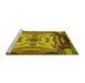 Sideview of Machine Washable Transitional Dark Bronze Brown Rug, wshpat2829yw