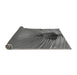Thickness of Patterned Gunmetal Gray Rug, pat283gry