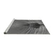 Sideview of Machine Washable Transitional Gunmetal Gray Rug, wshpat283gry