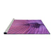 Sideview of Machine Washable Transitional Orchid Purple Rug, wshpat283pur