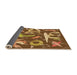 Thickness of Patterned Saddle Brown Rug, pat2830org