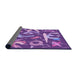 Thickness of Patterned Purple Rug, pat2830pur