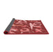 Thickness of Patterned Red Rug, pat2830rd