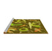 Sideview of Machine Washable Transitional Dark Bronze Brown Rug, wshpat2830yw