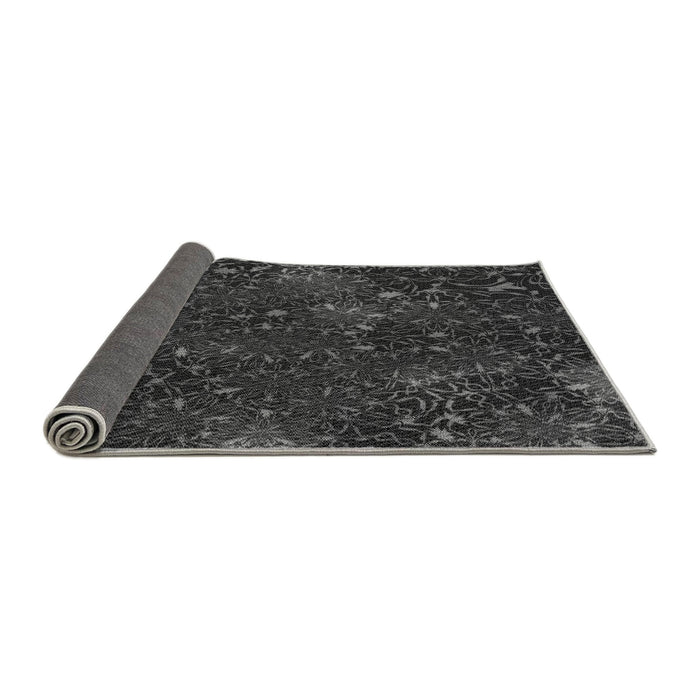 Thickness of Patterned Midnight Gray Rug, pat2832gry