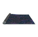 Thickness of Patterned Blue Rug, pat2832lblu