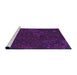 Sideview of Machine Washable Transitional Deep Purple Rug, wshpat2832pur