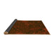 Thickness of Patterned Saddle Brown Rug, pat2832yw