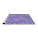 Sideview of Machine Washable Transitional Medium Slate Blue Rug, wshpat2833pur