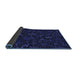 Thickness of Patterned Night Blue Rug, pat2834blu