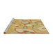 Sideview of Machine Washable Transitional Orange Rug, wshpat2835brn