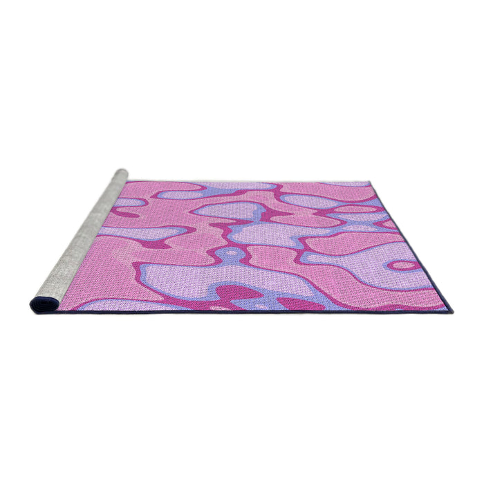 Sideview of Machine Washable Transitional Crimson Purple Rug, wshpat2835pur
